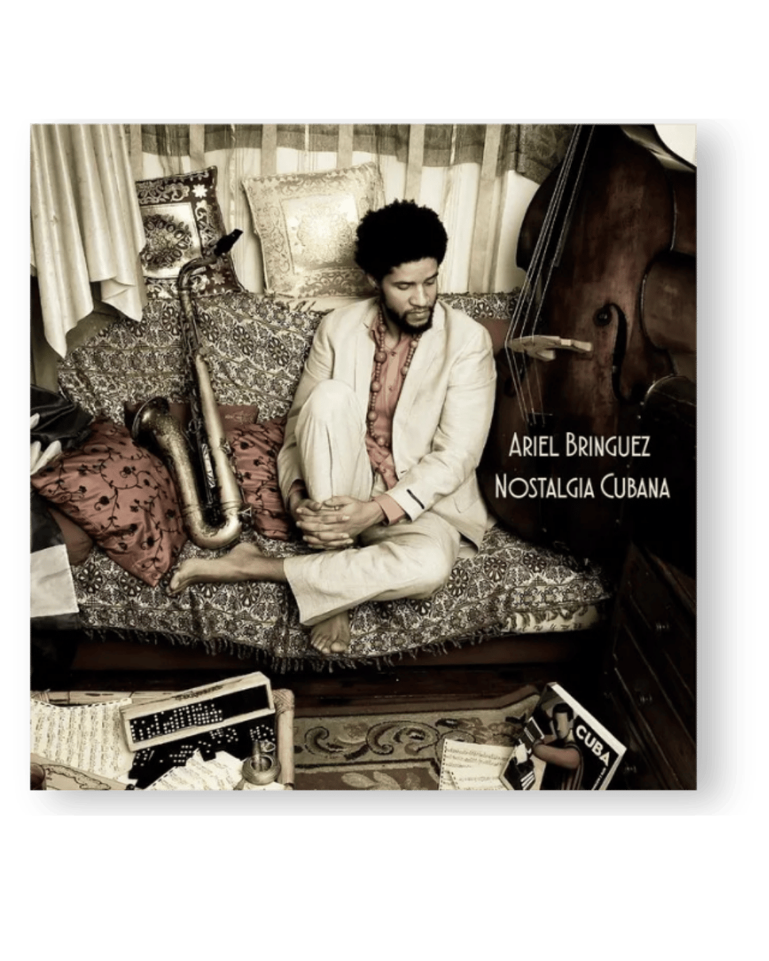 Portada del disco Nostalgia Cubana de Ariel Brínguez